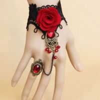 ฮาโลวีนผู้หญิงกำไลข้อมือแฟชั่นสไตล์ Steampunk Gothic สร้อยข้อมือสไตล์โกธิคแวมไพร์สีดำอุปกรณ์เสริมชุดคอสเพลย์ผู้หญิงกำไลข้อมือเครื่องประดับ