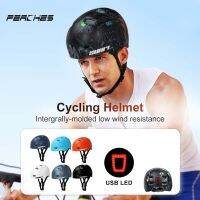 HOT★Casco แสงหมวกนิรภัยผู้ใหญ่วัยรุ่นจักรยานจักรยานสกูตเตอร์ BMX สเก็ตบอร์ดสเก็ตการแสดงความสามารถเครื่องบินทิ้งระเบิดขี่จักรยานหมวกกันน็อคที่มีไฟท้าย