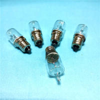 2021Flashlight E10 Sharp Head Spotlight Bulb 6V 8V 12V 0.7A Warm Yellow Tungsten Filament Lamp Light 10pcs