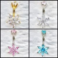 ? จิวสะดือ สีเงิน ประดับคริสตัลแท้ swarovski ขนาดก้าน 1.6 mm ความยาวทั้งหมด 2.5 cm สินค้าจริงสวยงามมาก