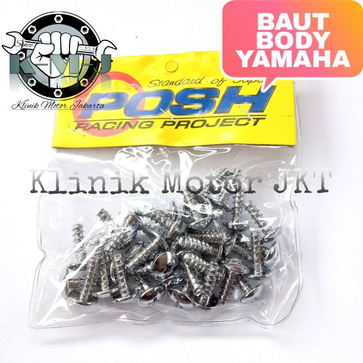 Baut Body Honda Yamaha Chrome - Baut CHROME Stainless Harga Per 30 PCS ...