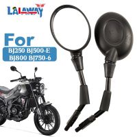 กระจกกระจกมองหลังรถจักรยานยนต์10มม. สำหรับ Benelli Leoncino BJ250 BJ500-E BJ750-6 BJ800กระจกมองหลังด้านหลัง