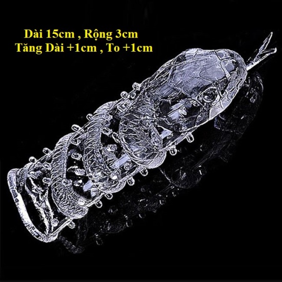 Bao cao su mẫu mới dùng nhiều lần rắn size rộng 3cm - ảnh sản phẩm 1