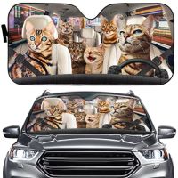 hot【DT】 Bengal Driver Car Windshield Shorthaird Sunshade Block UV