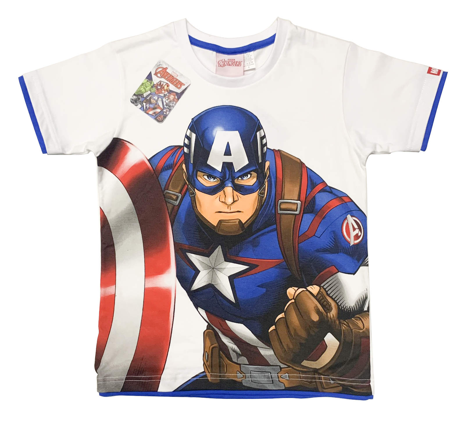 Marvel Captain America Boys Kids T-Shirt Size 10-12 NWT 