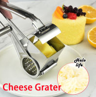 ที่ขูดชีสสแตนเลสแบบหมุนสำหรับงานครัว,เครื่องมือฉีกหั่นแบบกลอง1ชิ้น Cheese Grater ครัวมัลติฟังก์ชั่เครื่องขูดชีสสแตนเลสแบบหมุน