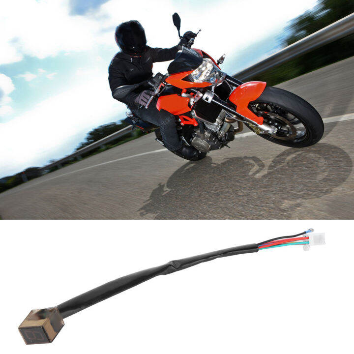 Speedometer Indicator Universal 6 Shift Lever Motorcycle LED Digital