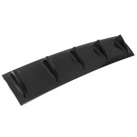 Hot 58.4x15.2Cm Style Universal Rear Bumper Lip Diffuser 5 Fin Gloss Black Abs Car Diffuser Fin Style