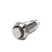 8mm 10mm 12mm 16mm 19mm High Flush Head On Off Pushbutton Switch Light Car Computer Power Supply Button without Fixation