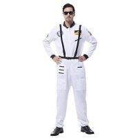 สินค้าขายดี+++ ชุดแฟนซีคอสตูมนักบินอวกาศสำหรับผู้ใหญ่ Astronaut White Adult Costume เป็นชุดแบบจัมพ์สูทเอวยืดด้านหลัง มีสายรัดบ่า ##ชุดแฟนซี ชุดเด็ก การ์ตูน Fancy Kids Christmas Haloween