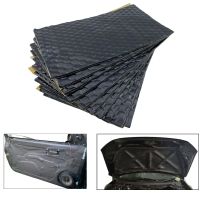 ♤☼ 20x10cm Butyl Rubber Car Sound Deadener Mat 2mm 5/10/20pcs Noise Heat Deadening Soundproof Dampening Mat For Car Hood Door Trunk