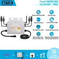 MPPT 600W 700W PV Micro Solar Inverter 18-50VDC On Grid Tie Inverter IP67 Pure Sine Wave 110V 220VAC