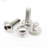 ◇✣ M2 M2.5 M3 M4 M5 M6 M8 M10 ISO7380.2 304 A2 Stainless Steel Hex Hexagon Socket Round Button Head With Washer Collar Bolt Screw