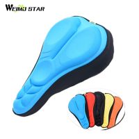 Weimostar 3D Soft Bicycle Saddle Cycling Silicone Seat Mat Thick Sponge Mountain Bike Saddle Seat Cover Bicycle Parts Equipment Saddle Covers