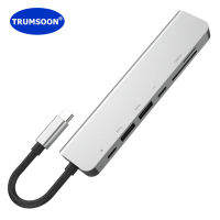 TRUMSOON Type-C to 4K HDMI-compatible USB 3.0 C SD TF Card Adapter Dock for Samsung S20 Dex Xiaomi 10 Vivo NEX3 TV PS5