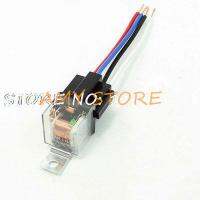 ;.[- 5 Pcs Clear Insulating Shell Green Indicator SPST 4 Pin Car Relay 24VDC 80A