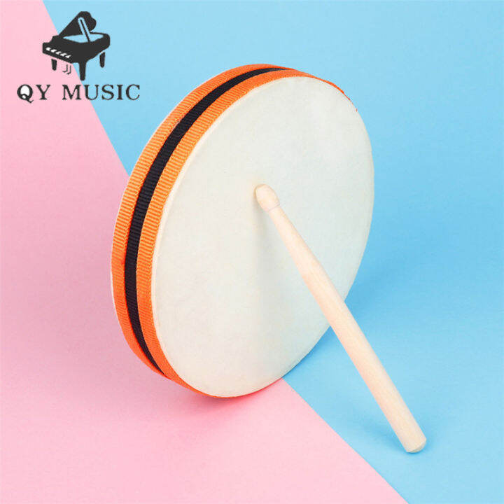 Wooden Sheepskin Hand Drum Beat Drums SY98 Orff Musical Instrument