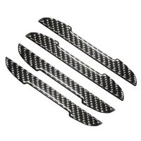 4pcs Car Door strips Anti Scratch Sticker Carbon Fiber Edge Protective Strips Side Doors Moldings Scuff trim Stickers for BMW Bumper Stickers Decals