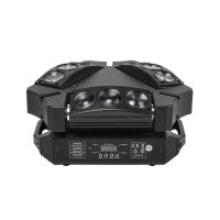 MINI LED 9x10W Spider Light RGBW DMX512 LED Spider Moving Head Beam Light Used In DJ Disco Bar K Stage Lighting SHEHDS