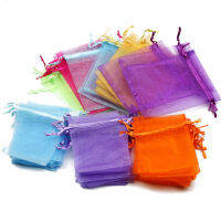 50pcslot 14 Color Jewelry Packaging Bags 7*9 9*12 10*15 13*18cm Organza Bag Gift Storage Wedding Drawstring Bag Wholesale