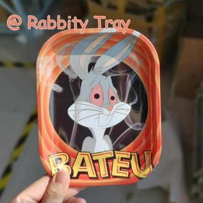 Top Quality Cartoon Rabbity Rolling Tray For Smoke Tobacco Herb 18*14CM Cigarette Tinplate Plate Bunny Tray Smoking Accessories Baking Trays  Pans