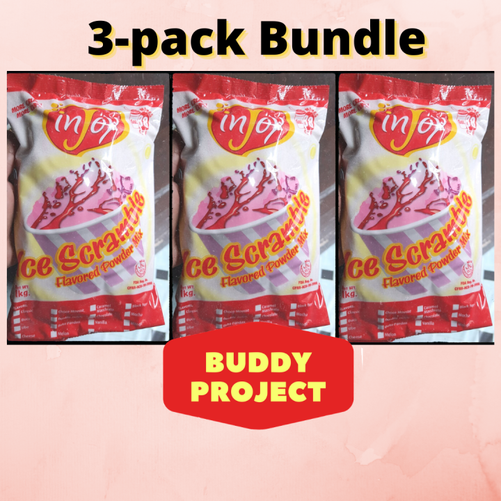 Injoy Ice Scramble Flavored Powder Mix CLASSIC 3 PACKS of 1 KG Lazada PH