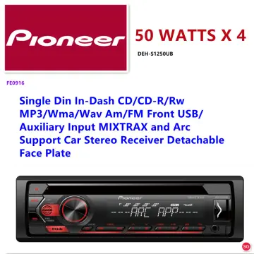 Pioneer In-Dash Detachable Face Bluetooth AM/FM/CD/MP3