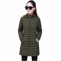 New Oversize Lightweight Padded jacket Winter Women Removable Hood Warm Cotton Clothes Plus Size L-6XL Long Parkas