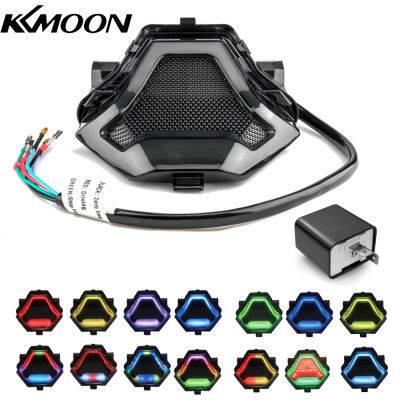 KKmoon รถจักรยานยนต์เบรคโคมไฟ LED Turn สัญญาณ RGB APP + สีดำ2 Pin Blinker Flasher Relay สำหรับ Ya-มหาสาร YZF R3 R25 Y15ZR MT07 FZ07 LC150