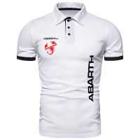 ฤดูร้อนใหม่เสื้อโปโลผู้ชาย Abarth โลโก้พิมพ์ธุรกิจผ้าฝ้ายฮิปฮอปถนนผู้ชายประเดิมเสื้อผู้ชายเสื้อยืด