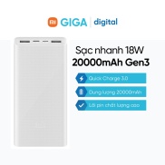 Sạc dự phòng Xiaomi 20000mAh Gen3 Xiaomi sạc nhanh 18W model PLM18ZM