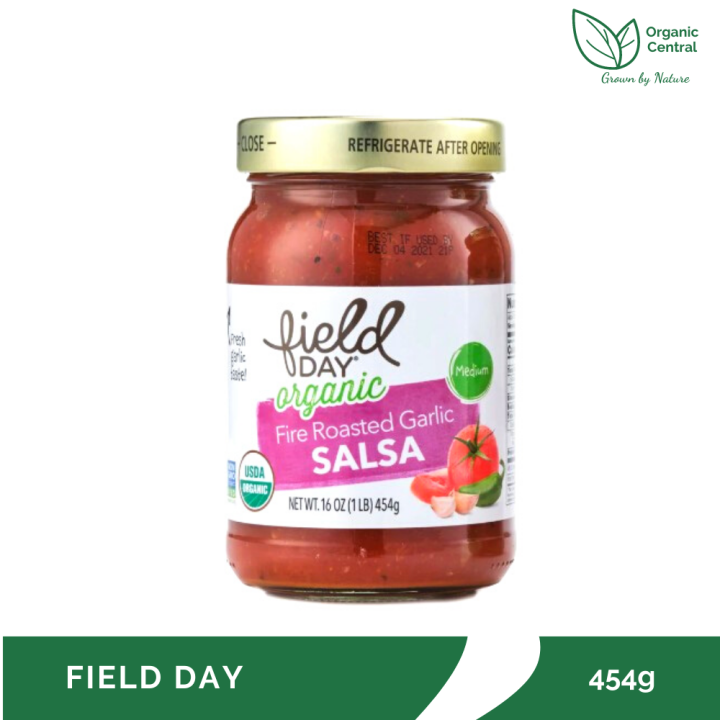 Field Day Organic Medium Fire Roasted Garlic Salsa 454g Lazada PH