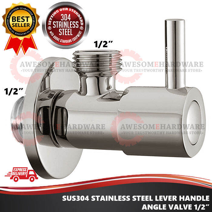 (PROMOTION) SUS304 STAINLESS STEEL MA3 ANGLE VALVE TAP STOPCOCK STOP