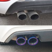 For Vw Volkswagen Tiguan Nozzle For Muffler Exhaust Systems Decorative Piece Tails For Car Stainless Steel Accessories Tuning Y