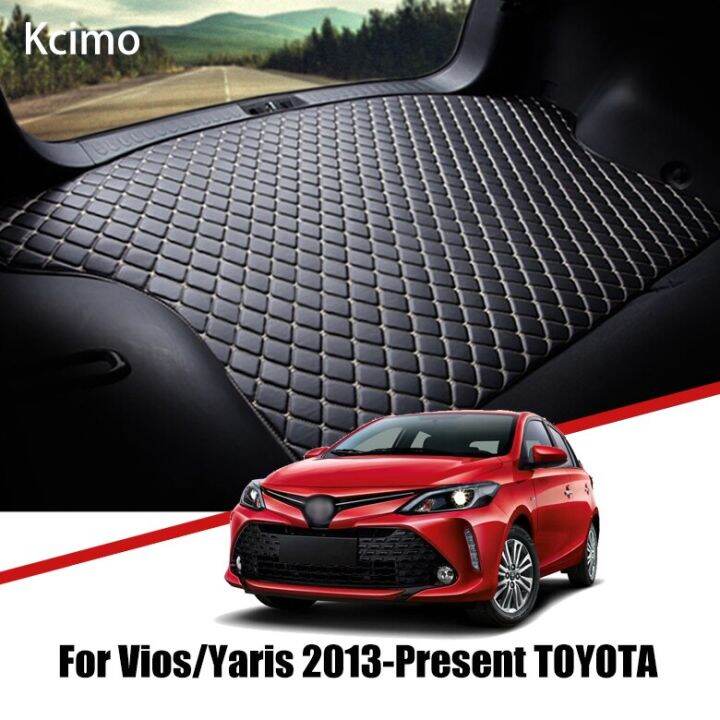 Leather Car Trunk Mat For Toyota Vios Yaris 2013present Trunk Boot Mat