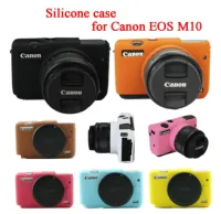 CAMERA CASE SILICONE CANON M10 GREEN เคสกันกระเเทกกล้อง (1215)