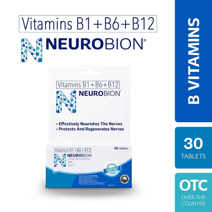 Neurobion B Vitamins (B1 B6 B12) Tablet 30s Nerve Care Philippines ...