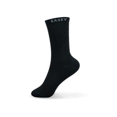 Easey ถุงเท้าเพื่อสุขภาพ ลดกลิ่นอับ ES Light - Quarter MT Black