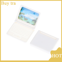 [Buytra] 2ชิ้น/เซ็ต simulation MINI LAPTOP Computer 1:12ตุ๊กตางานฝีมือแฟชั่นขนาดเล็ก