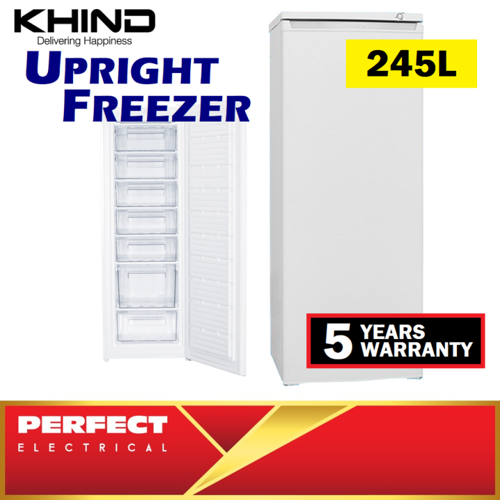Khind UF225 1 Door Upright Standing Freezer 245L Single Door UF225 Peti Beku Lazada