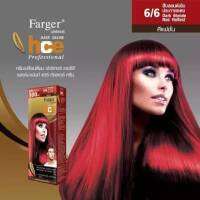 สีย้อมผม ( Farger ) ฟาเกอร์ 6/6 สีบลอนด์เข้มประกายแดง