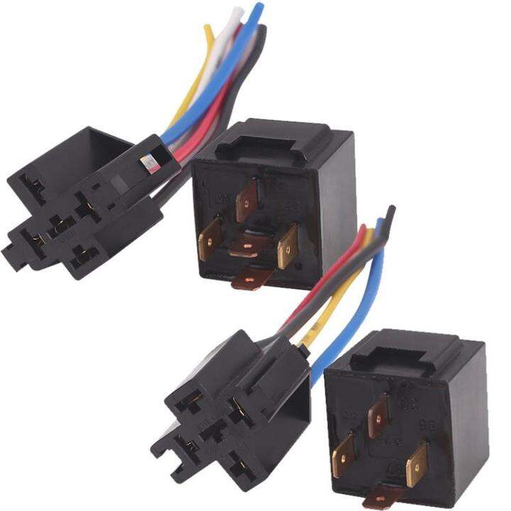 Car Relay 12V/24V Automotive Relay 4pin Automotive Relay with Interlocking Relay Socket And