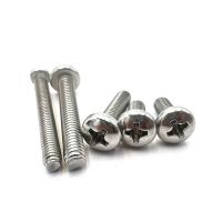 10 Buah UNC 1/4-20 US Ulir Kasar 304 A2-70 Stainless Steel Cross Reses Bulat Phillips Pan Head Screw Bolt