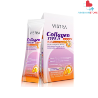 VISTRA COLLAGEN TYPE II 1000 MG PLUS TURMERIC EXTRACT 10 G. 10 PC (1 กล่องมี 10 ซอง) [AIM]