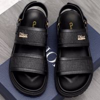 New Style 2023 High-Quality Mens Sandals di*r Flat Sandals, Size 38-44