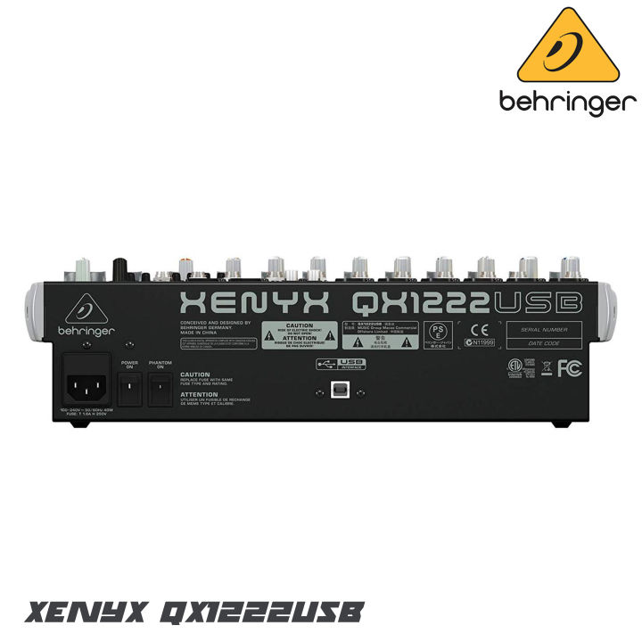 behringer-xenyx-qx-1222usb-มิกซ์เซอร์อนาล็อก-ที่มีคุณภาพในด้านน้ำเสียง-และฟังก์ชั่นการใช้งานที่ง่าย-ที่มีให้ครบครัน-รับประกันบริษัทบูเช่-1-ปี