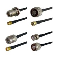 RG58 N to BNC SMA UHF N FME TNC Male Plug &amp; Female Jack Nut Bulkhead Connector RF Coaxial Jumper Pigtail Cable 6inch~5M Electrical Connectors