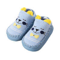 Baby First Walkers รองเท้า0-18M Casual Active Infant Soft Splice ผ้าฝ้ายน่ารักหน้ายิ้มกันลื่น