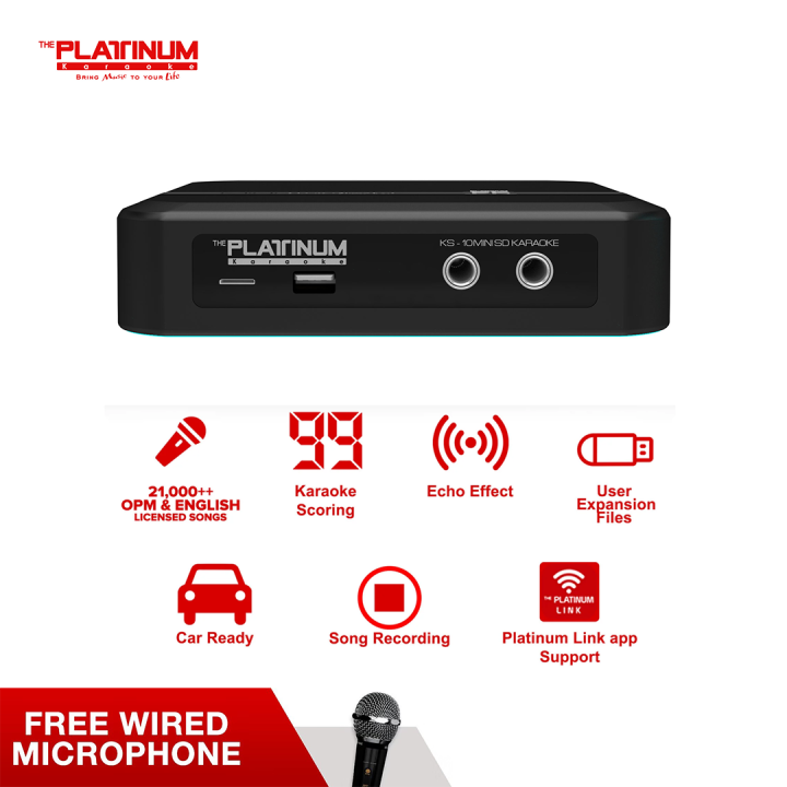 Platinum KS10 Mini SD Karaoke Player with 21,000++ English/OPM Songs