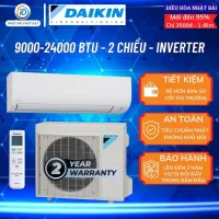 Điều hòa Daikin 9000btu đến 24000btu nội địa Nhật 2 chiều inverter chống khô da khô mũi Nhật Bãi Phát Đạt Bh 12 tháng
